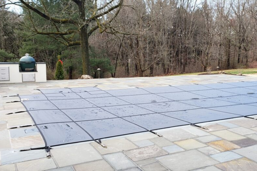 Home pool safety cover